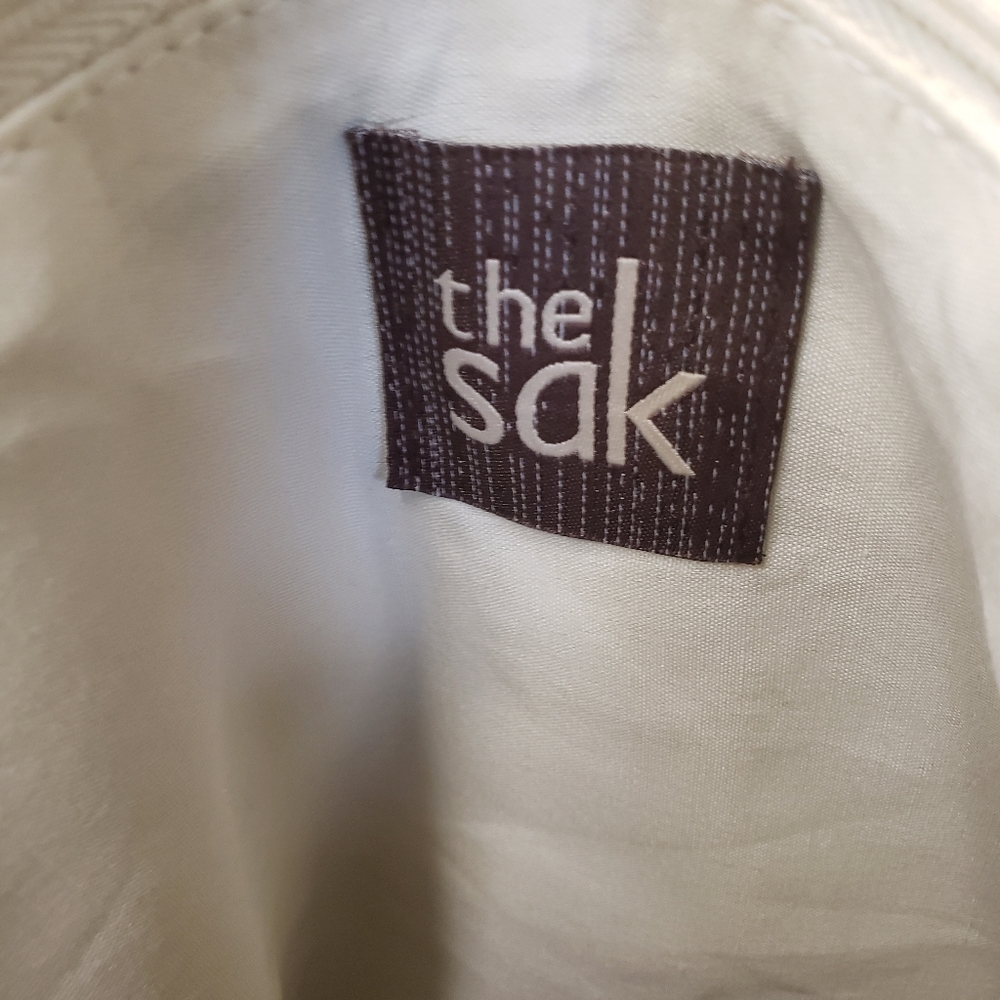 The Sak Crochet Hobo Bag in Cream and Brown - Picture 9 of 12